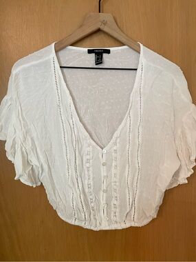 Forever 21 Hippie Boho Prairie Festival Top Size L